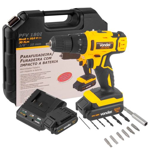 Parafusadeira Furadeira Impacto PFV 180I 18V Bivolt