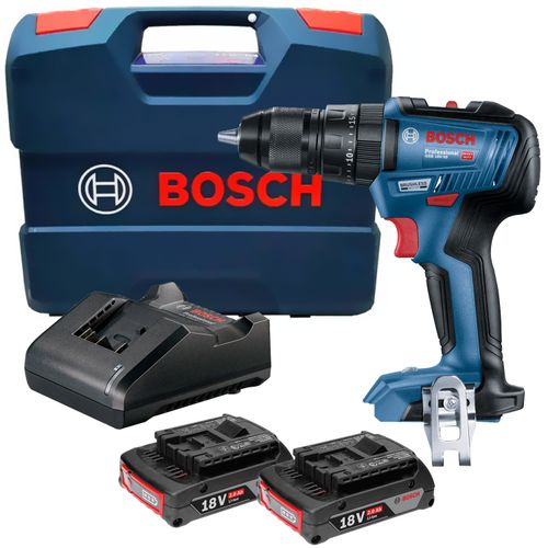 Parafusadeira Furadeira Impacto GSB 18V-50 Bosch 2 Baterias