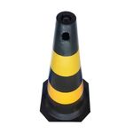 Cone-Seguranca-75-Cm-Preto-E-Amarelo-Pvc---O.m.-Production