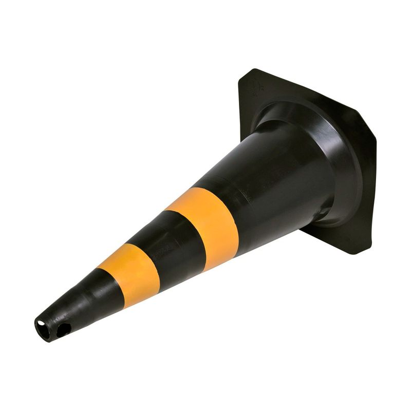 Cone-Seguranca-75-Cm-Preto-E-Amarelo-Pvc---O.m.-Production