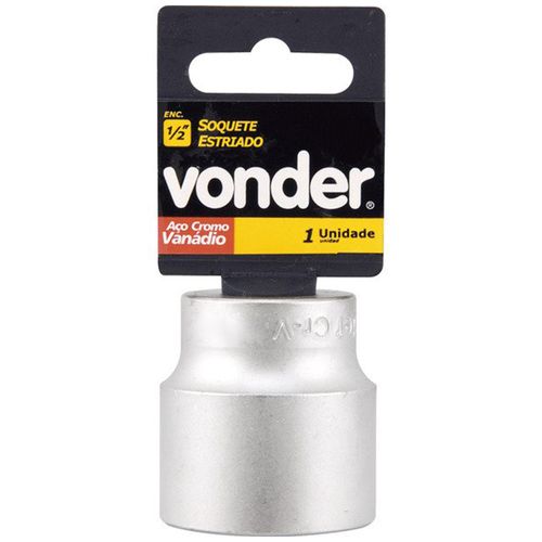 Soquete Estriado 32mm Com Encaixe de 1/2'' – Vonder