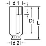 Soquete-Sextavado-Longo-de-Impacto-21mm-Encaixe-3-4---Gedore