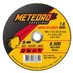 Disco de Corte Meteoro Fino 7'' X 1/16'' X 7/8'' A 36 T BF41