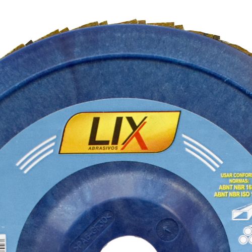 Disco Flap Lixa 7'' x 7/8'' G40 - Lix Abrasivos