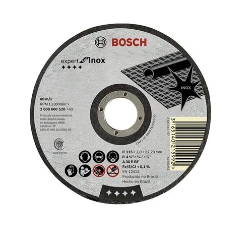 Disco Corte 7'' X 5/64'' X 7/8'' Aço Inox - Bosch