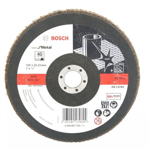 Disco Flap Reto 7'' x 7/8'' G40 - Bosch