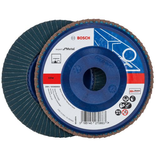 Disco Flap Blue 115mm para Metal Grão 80 - Bosch