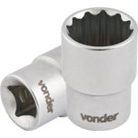 Soquete Estriado 17mm Encaixe 1/2– Vonder