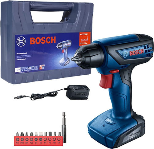 Parafusadeira Furadeira Bosch 12v C/ Maleta Gsr1000 Smart