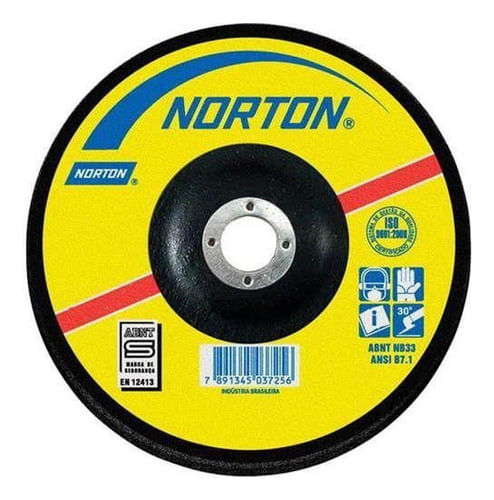 Disco de Desbaste 7 x 5/32 x 7/8 BDA 440 Canaleta – Norton