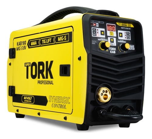 Máquina Solda Inversora Mig Mma Tig 180A 3 em 1 Bivolt Super Tork