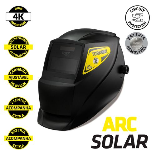 Máscara Solda Automática Arc Solar 4K Msea-601 Super Tork