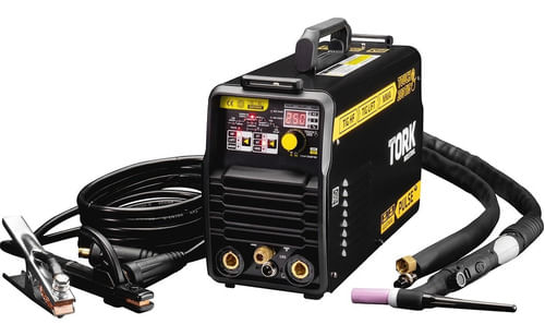 Máquina Inversora de Solda TIG/HF/MMA 250A com Tocha Super Tork