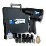 Chave de Impacto Pneumática 1/2'' 32kg PWR70K + 15 Peças PWR Tools