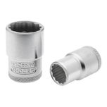 SOQUETE ESTRIADO GEDORE 015.102 D19-1/2"X11MM *