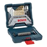 Kit Jogo Ferramentas Brocas Bits X-line Titânio 30 Pçs Bosch