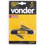 Jogo de Chaves Torx/Hexal. Canivete 8 Pçs T6- T25 - Vonder