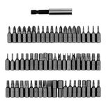 Jogo de Bits de Fenda/Torx/Phillips 25mm Aço CRV 61 Peças 113879 MTX