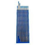 Eletrodo Tungstênio Solda Tig 3,2mm 1/8'' Lantânio 2% Azul 10 Peças