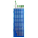 Eletrodo Tungstênio Solda Tig 2,4mm 3/32'' Puro 99,5% Verde 10 Peças
