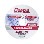 Disco Diamantado Porcelanato/Vidro 110mm Corte Refrigerado e Contínuo 62796 Cortag