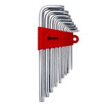 Jogo de Chave Torx L Longa T10-150 Aço CRV 9 Peças 123069 MTX
