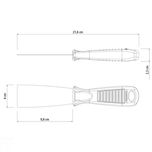 Espátula Metálica Flexível 4cm Cabo Plástico 77396045 Tramontina