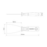 Espátula Metálica Flexível 6cm Cabo Plástico 77396065 Tramontina